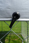 Heavy - Duty 10×10×6 ft Outdoor Dog Kennel w/ UV Canopy – Chain Link Steel Enclosure | SKU: 513DC - Outdoor Pet Kennel with | Sold by Uncle Wiener's Wholesale
