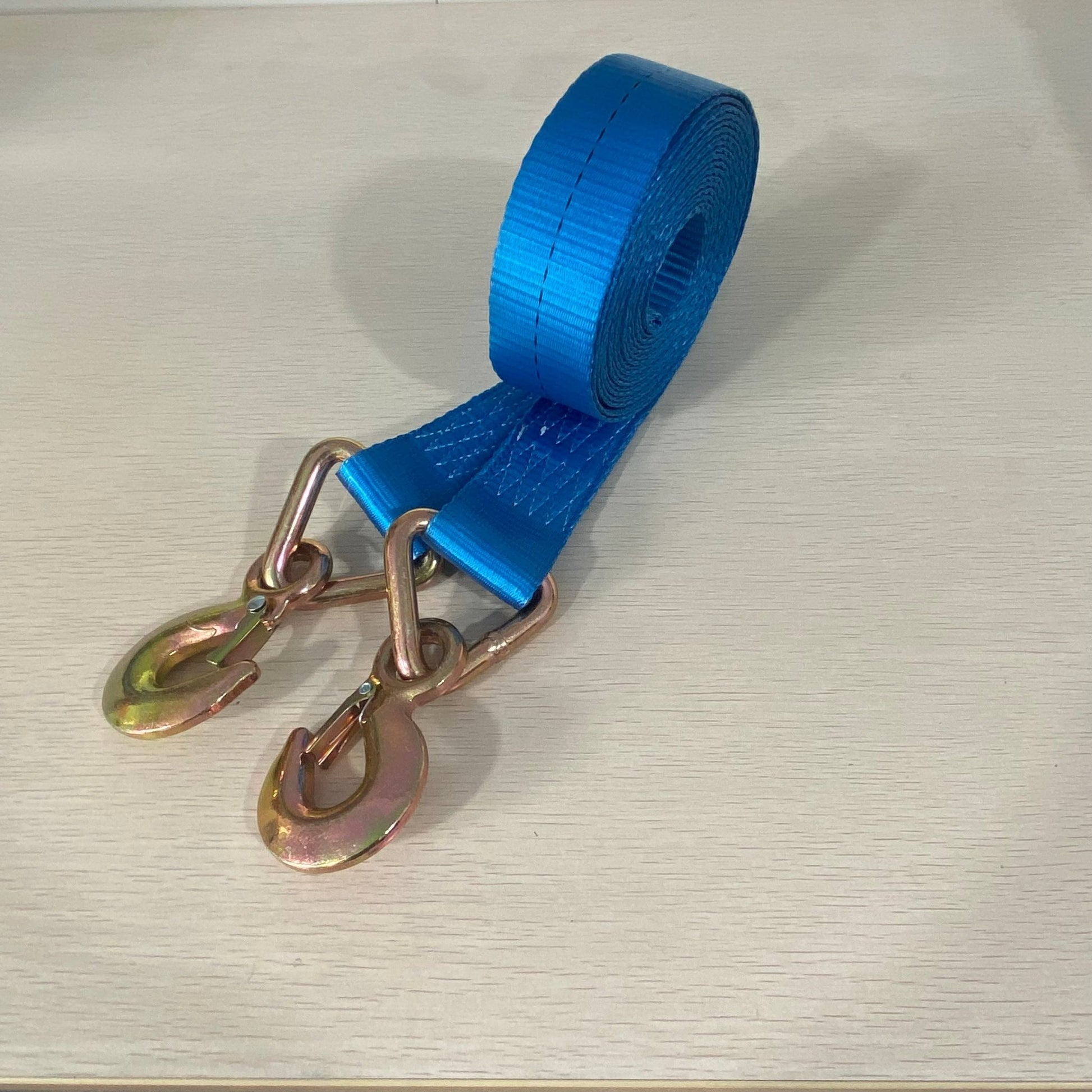 Heavy - Duty 2" x 20 FT Tow Strap with Hooks – 10,000 lb Recovery Capacity | SKU: 210RS - with | Sold by Uncle Wiener's Wholesale