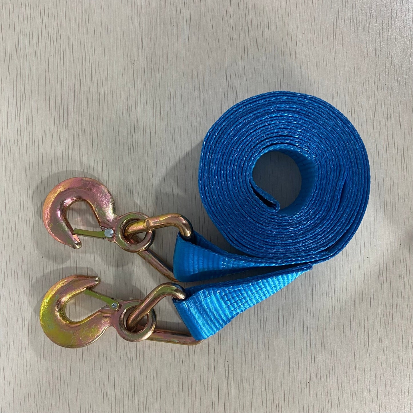 Heavy - Duty 2" x 20 FT Tow Strap with Hooks – 10,000 lb Recovery Capacity | SKU: 210RS - with | Sold by Uncle Wiener's Wholesale