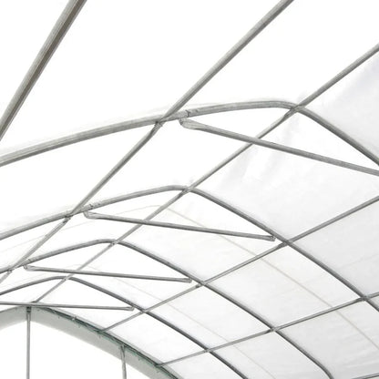 Heavy - Duty 20x30 & 20x40 Peak Roof Storage Shelters – 12' Tall, 17oz PVC Cover, Galvanized Frame - with 20x40x12 ST2041V | Sold by Uncle Wiener's Wholesale