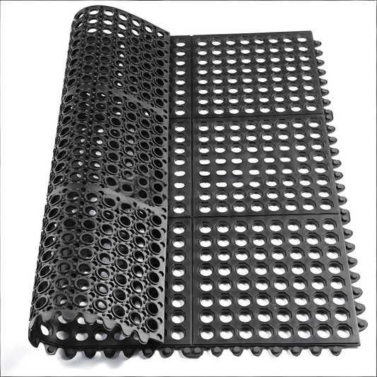 Heavy Duty 24" x 35" Anti - Fatigue Rubber Floor Mat – Non - Slip Commercial Kitchen, Garage & Industrial Mat RP6090 - with | Sold by Uncle Wiener's Wholesale