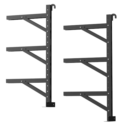 Heavy Duty 3 Tier Shipping Container Shelving Rack No Drill Hanging Steel Storage Brackets 1100 lb Capacity SU635 - with | Sold by Uncle Wiener's Wholesale
