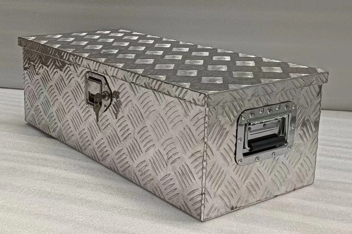 Heavy Duty 30" Aluminum Truck Bed Tool Box – Silver Storage Chest with 2 Keys – AB03013 - with | Sold by Uncle Wiener's Wholesale