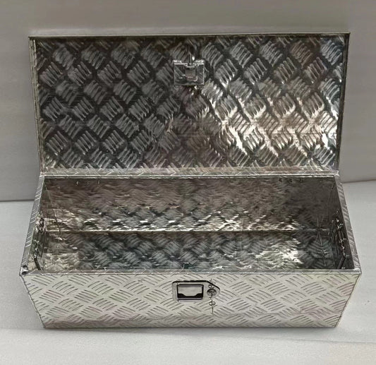 Heavy Duty 30" Aluminum Truck Bed Tool Box – Silver Storage Chest with 2 Keys – AB03013 - with | Sold by Uncle Wiener's Wholesale