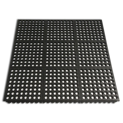 Heavy Duty 36" x 36" x 1/2" Anti - Fatigue Rubber Floor Mat – Non - Slip Commercial Kitchen, Garage & Industrial Mat AF9191 - with | Sold by Uncle Wiener's Wholesale
