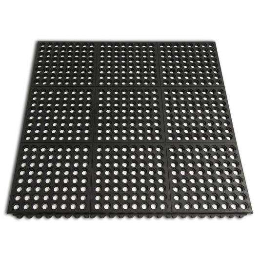 Heavy Duty 36" x 36" x 1/2" Anti - Fatigue Rubber Floor Mat – Non - Slip Commercial Kitchen, Garage & Industrial Mat AF9191 - with | Sold by Uncle Wiener's Wholesale