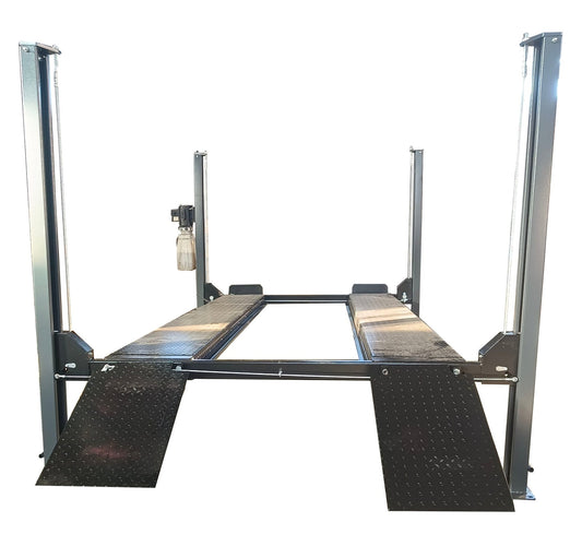 Heavy - Duty 4 Post Parking Lift 3700kg Capacity – 110V Manual Car Lift for Garage JH4P3700 - Car Lift with | Sold by Uncle Wiener's Wholesale