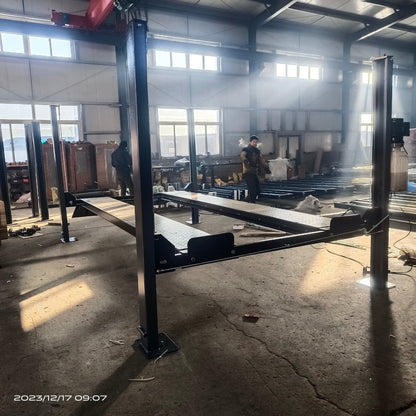 Heavy - Duty 4 Post Parking Lift 3700kg Capacity – 110V Manual Car Lift for Garage JH4P3700 - Car Lift with | Sold by Uncle Wiener's Wholesale