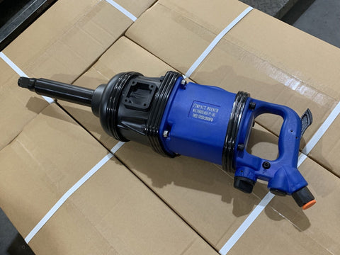 High-torque air impact gun 5500 Nm in blue pistol grip design
Side view of 4000 lb pneumatic impact wrench
Heavy-duty air tool with industrial workshop background
Pneumatic air gun for automotive repair use