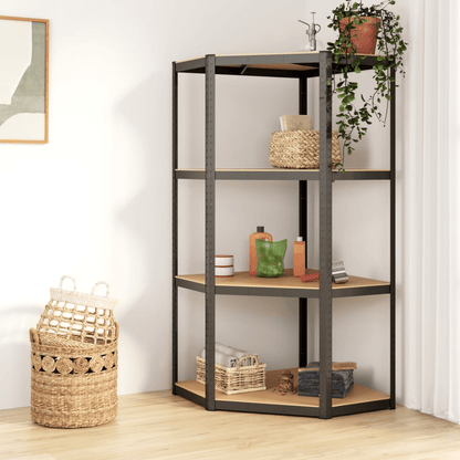 Heavy - Duty 5 - Tier Metal Frame MDF Storage Shelf – Garage & Storage Rack RS723516B - with | Sold by Uncle Wiener's Wholesale