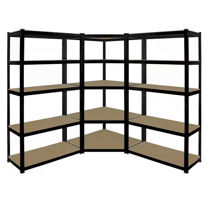 Heavy - Duty 5 - Tier Metal Frame MDF Storage Shelf – Garage & Storage Rack RS723516B - with | Sold by Uncle Wiener's Wholesale