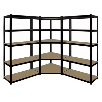 Heavy - Duty 5 - Tier Metal Frame MDF Storage Shelf – Garage & Storage Rack RS723516B - with | Sold by Uncle Wiener's Wholesale