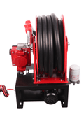 Heavy - Duty 50 FT Fuel Transfer Pump Reel – 12V / 110V Explosion - Proof | Gasoline, Diesel &amp; Kerosene Compatible - with 12V DC | Sold by Uncle Wiener's Wholesale