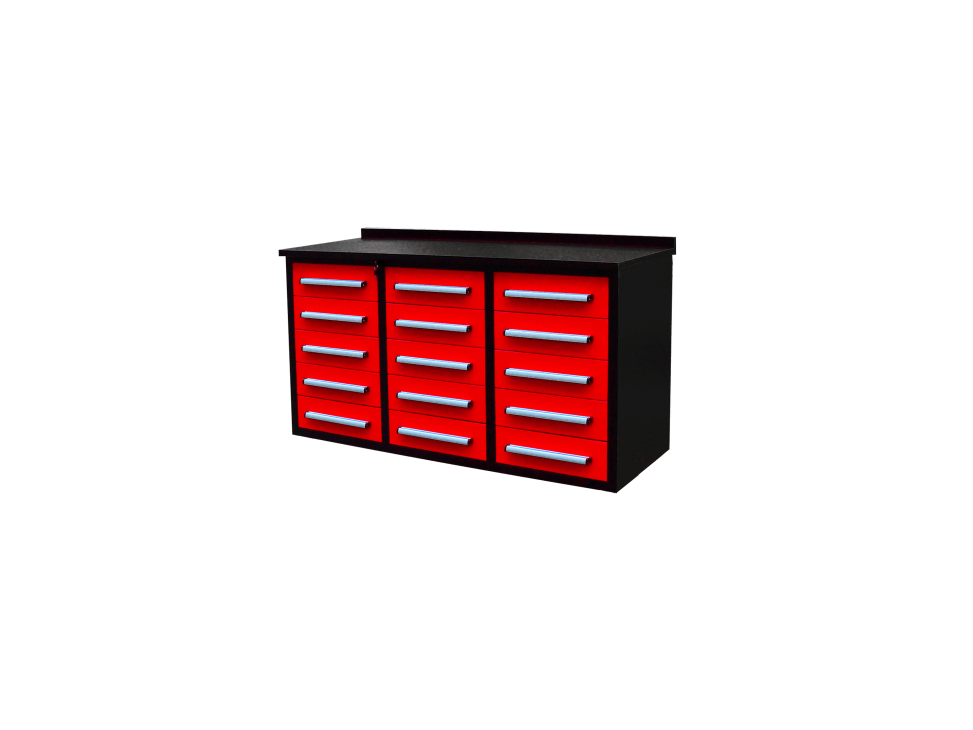 Heavy - Duty 5.5FT Steel Workbench – 10 & 15 Drawer Tool Bench with Locks & EVA Liners - with Stainless 15 Drawers | Sold by Uncle Wiener's Wholesale