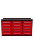 Heavy - Duty 5.5FT Steel Workbench – 10 & 15 Drawer Tool Bench with Locks & EVA Liners - with Stainless 15 Drawers | Sold by Uncle Wiener's Wholesale