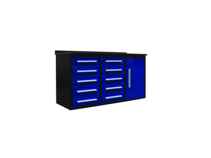 Heavy - Duty 5.5FT Steel Workbench – 10 & 15 Drawer Tool Bench with Locks & EVA Liners - with Stainless 10 Drawers | Sold by Uncle Wiener's Wholesale