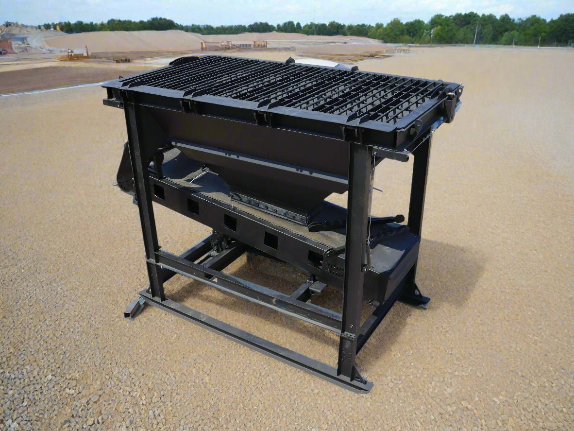 Heavy Duty Aggregate Hopper System – 30" Belt Conveyor with Electric Drive | Model 250401S - with | Sold by Uncle Wiener's Wholesale