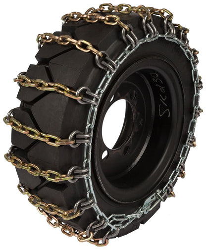 Heavy Duty Bobcat Skid Steer Tire Chains – 10x16.5 & 12x16.5 | Twist & Square Link - with 12165TCHD – 12x16.5 Heavy Duty Square Link Tire Chains | Sold by Uncle Wiener's Wholesale