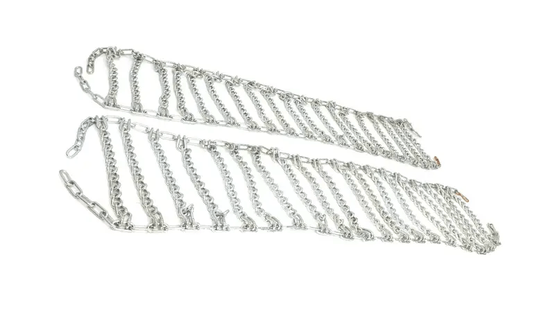 Heavy Duty Bobcat Skid Steer Tire Chains – 10x16.5 & 12x16.5 | Twist & Square Link - with HLTC12165 – 12x16.5 Twist Link Tire Chains | Sold by Uncle Wiener's Wholesale