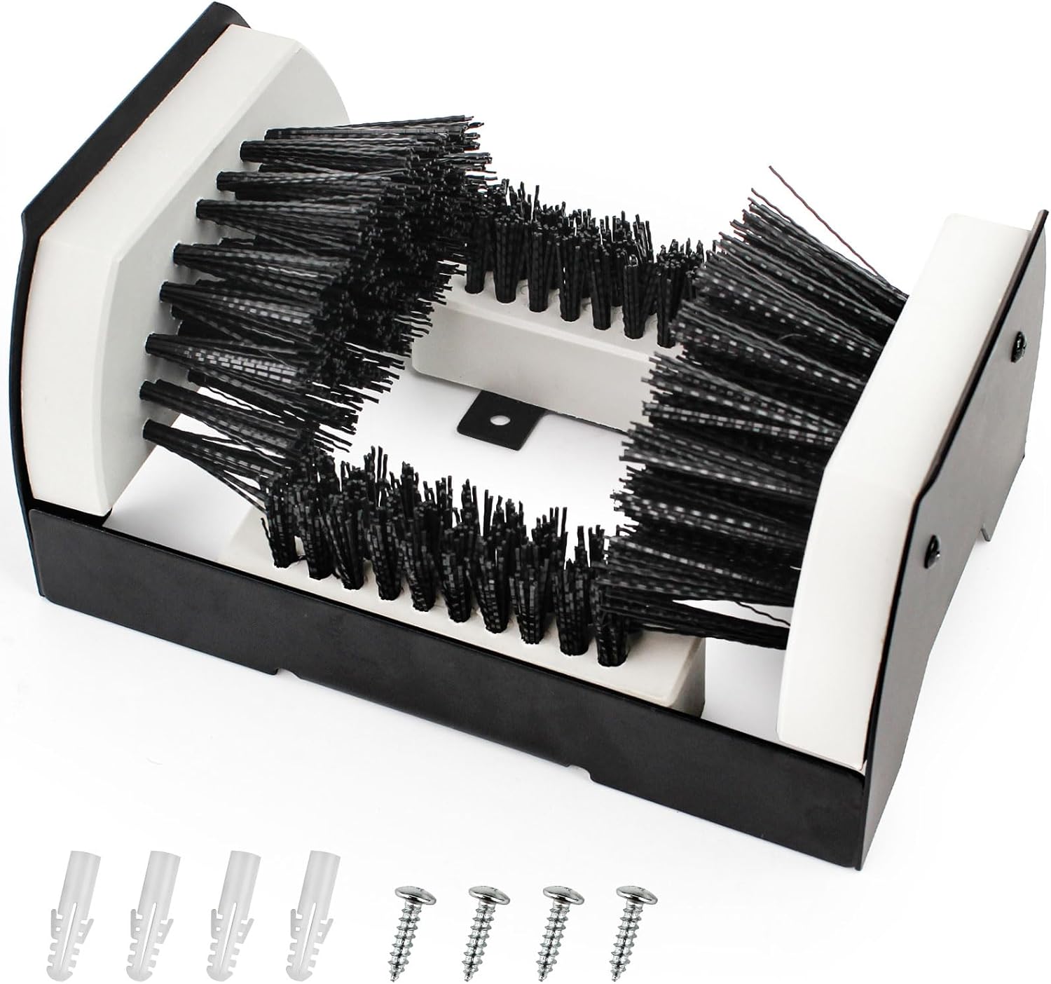 Heavy-Duty Boot Scrubber with Steel Frame & PP Brush Block 9″ Outdoor Shoe Cleaner BS2315 - with | Sold by Uncle Wiener's Wholesale