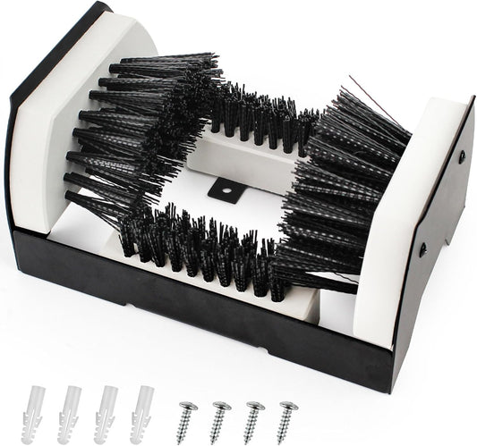 Heavy-Duty Boot Scrubber with Steel Frame & PP Brush Block 9″ Outdoor Shoe Cleaner BS2315 - with | Sold by Uncle Wiener's Wholesale