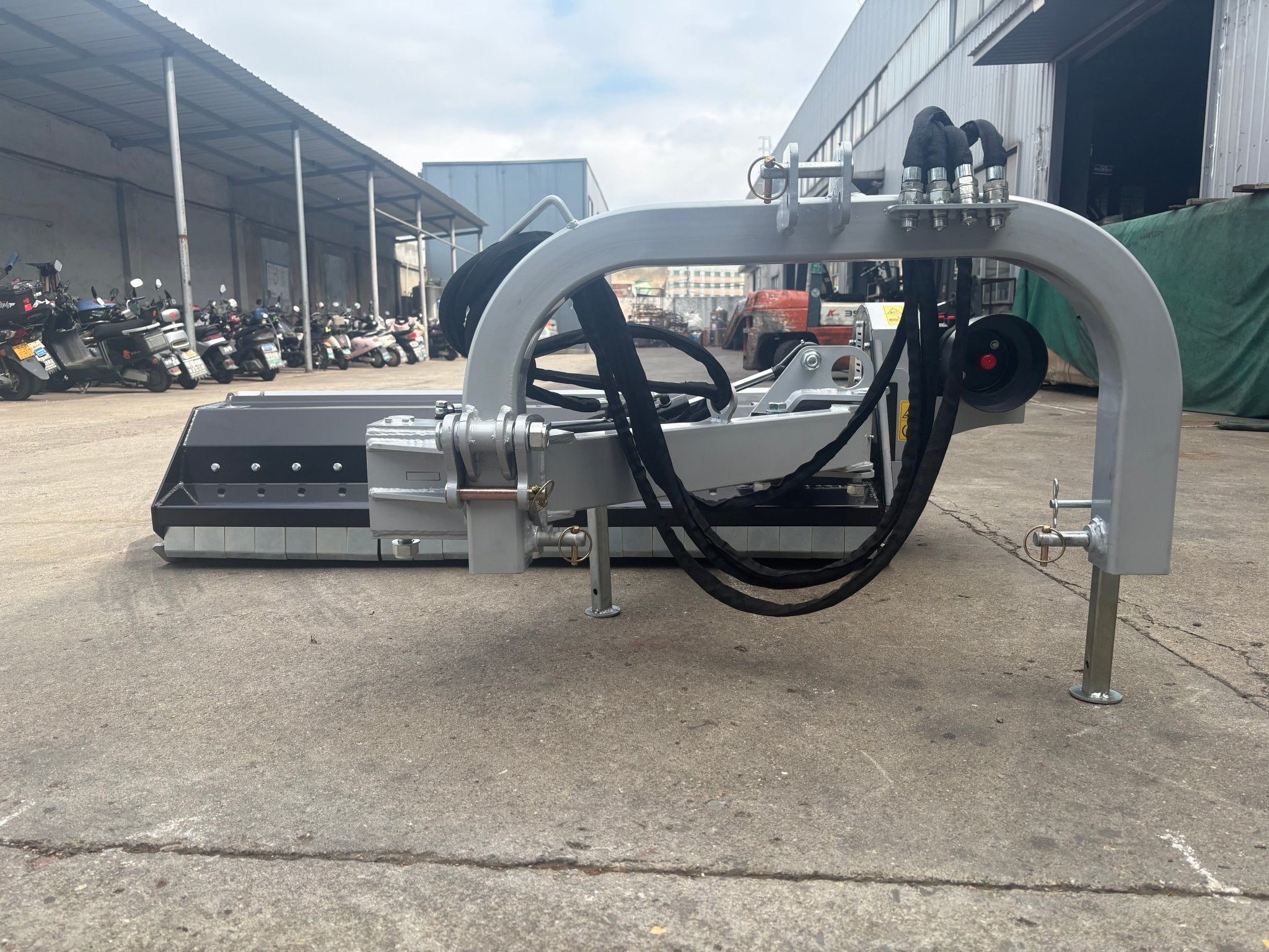 Heavy Duty Brush Cutter Rotary Mower Attachment for Tractor and Loader Multiple Sizes BCRLDW - with 49″ Cutting Width | Sold by Uncle Wiener's Wholesale