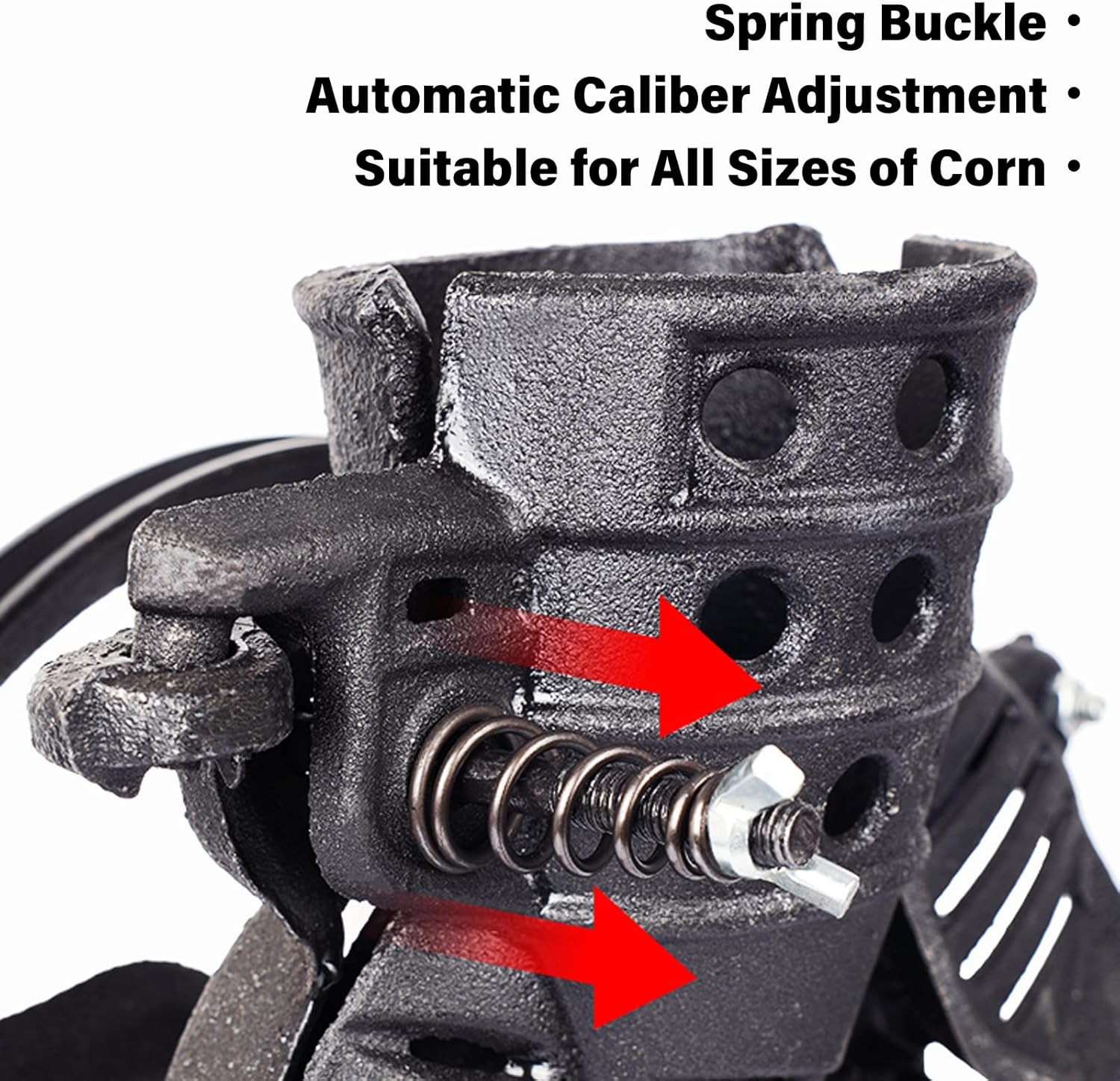 Heavy Duty Cast Iron Corn Sheller Machine – Manual Hand Crank Thresher for Farm, Feed, Garden & Homestead – Durable Kernel Remover Tool 339418 - with | Sold by Uncle Wiener's Wholesale