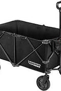 Heavy - Duty Collapsible Folding Garden Wagon with 360° Wheels & Adjustable Handle – Model S1264 - with | Sold by Uncle Wiener's Wholesale