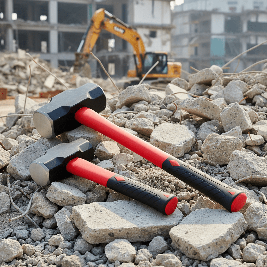 Heavy - Duty Fiberglass Sledge Hammer – 2 LB & 10 LB Sizes for Demolition & Construction - Construction Equipment with 2 LBS | Sold by Uncle Wiener's Wholesale