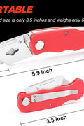 Heavy - Duty Folding Utility Knife with 3 Replaceable Blades – Safety Grip Cutter | SKU UK3B - with | Sold by Uncle Wiener's Wholesale
