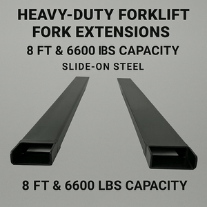 Commercial-Grade Slide-On Forklift Fork Extensions (2993.7 kg / 6600 lbs Capacity)