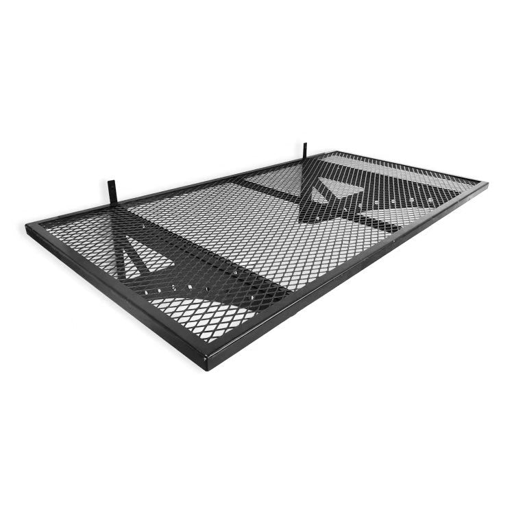 Heavy Duty Garage Storage Wall Shelf – 2x4 FT Carbon Steel Black Powder Coated PMDB003 - with | Sold by Uncle Wiener's Wholesale