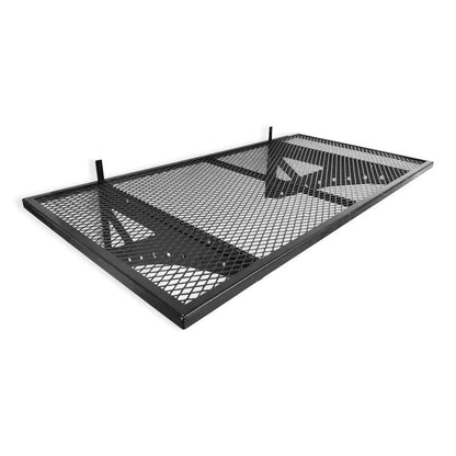 Heavy Duty Garage Storage Wall Shelf – 2x4 FT Carbon Steel Black Powder Coated PMDB003 - with | Sold by Uncle Wiener's Wholesale