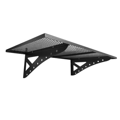 Heavy Duty Garage Storage Wall Shelf – 2x4 FT Carbon Steel Black Powder Coated PMDB003 - with | Sold by Uncle Wiener's Wholesale