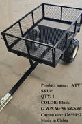 Heavy - Duty Garden Trailer with Pneumatic Tires & US Standard Coupler TC3089 - with | Sold by Uncle Wiener's Wholesale
