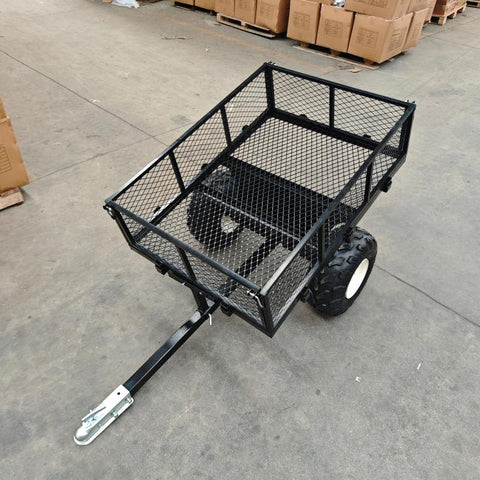 Heavy - Duty Garden Trailer with Pneumatic Tires & US Standard Coupler TC3089 - with | Sold by Uncle Wiener's Wholesale