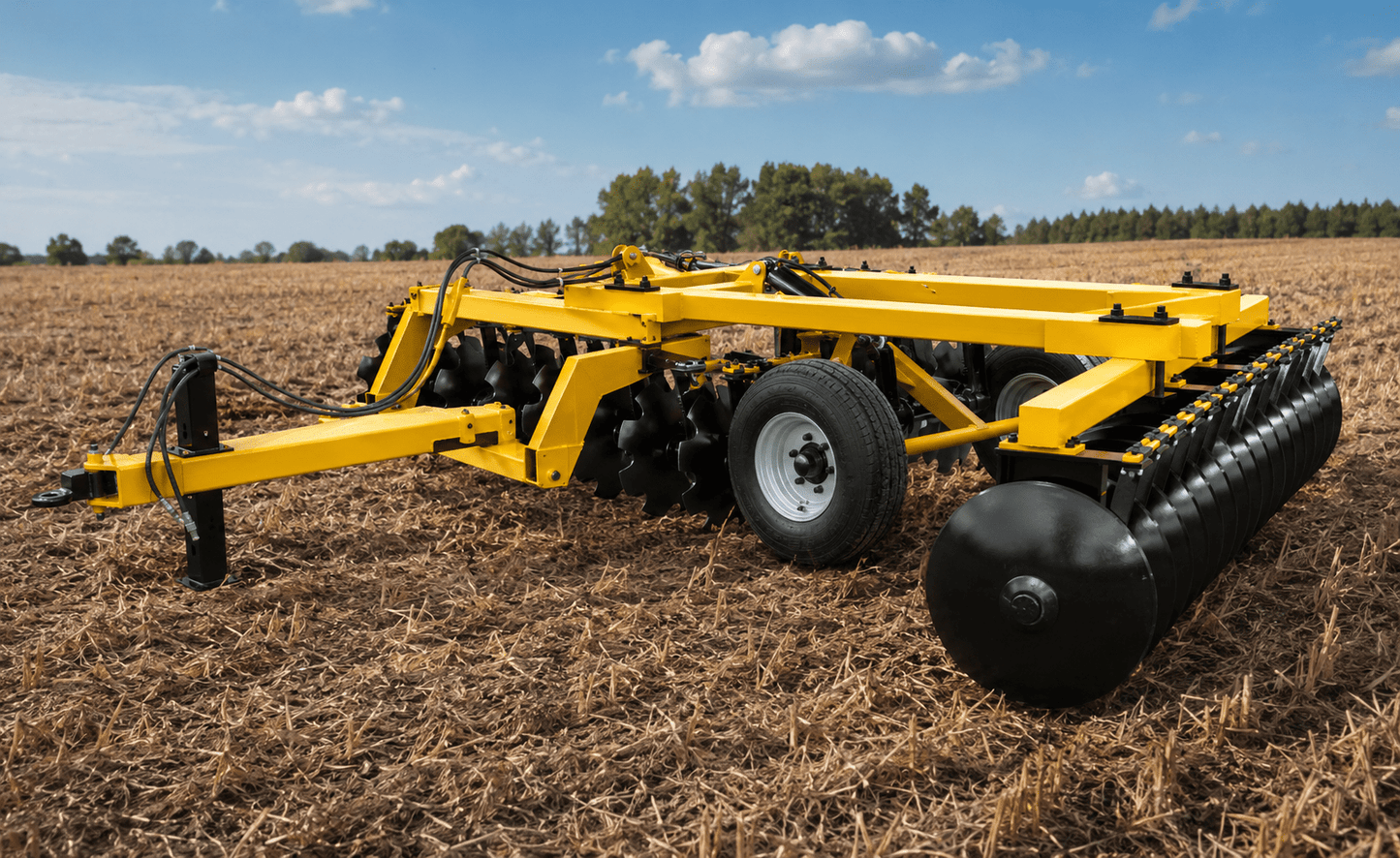 Heavy - Duty Hydraulic Offset Farm Disc Harrow – 10 FT, 14 FT, 17 FT Width Options - Farm Equipment with 10 FOOT | Sold by Uncle Wiener's Wholesale