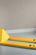 Heavy-duty industrial pallet jack lift truck with 5500 lb capacity (yellow regular body PJ500)