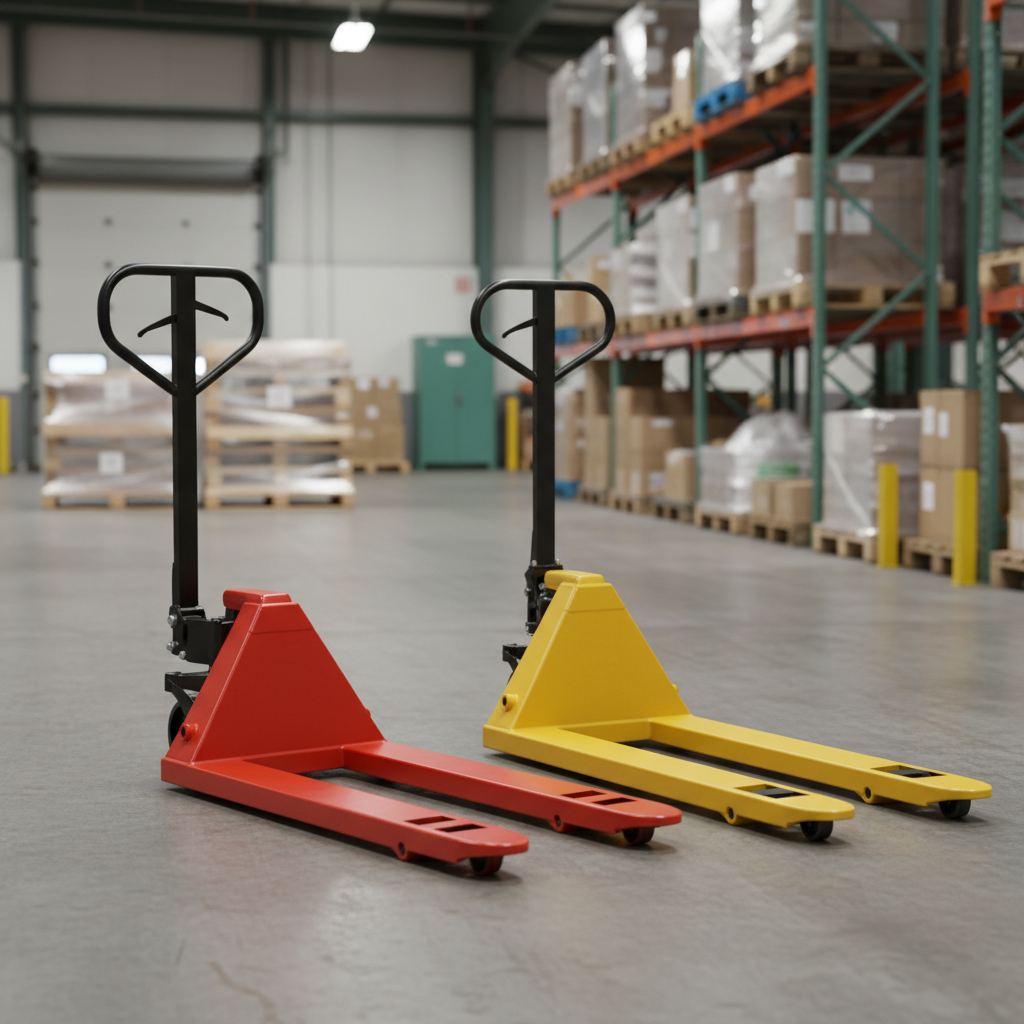 Industrial Heavy-Duty Pallet Jack Lift Truck | 5500 lbs Capacity | Wide & Narrow Fork Options (PJ500 & PJ550N)