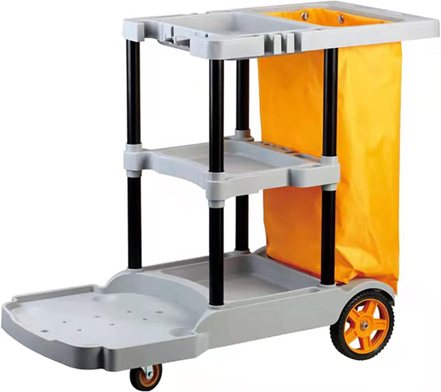 Heavy - Duty Janitorial Cleaning Cart with Gray Bag – UP068C - with | Sold by Uncle Wiener's Wholesale