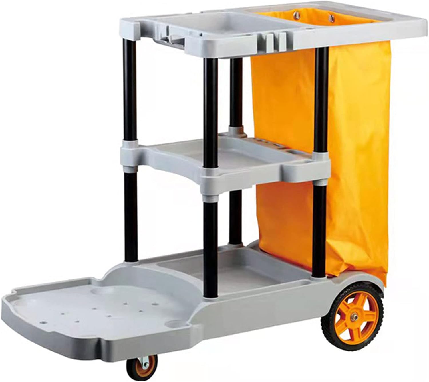 Heavy - Duty Janitorial Cleaning Cart with Gray Bag – UP068C - with | Sold by Uncle Wiener's Wholesale