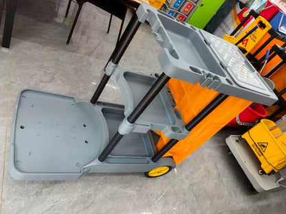 Heavy - Duty Janitorial Cleaning Cart with Gray Bag – UP068C - with | Sold by Uncle Wiener's Wholesale