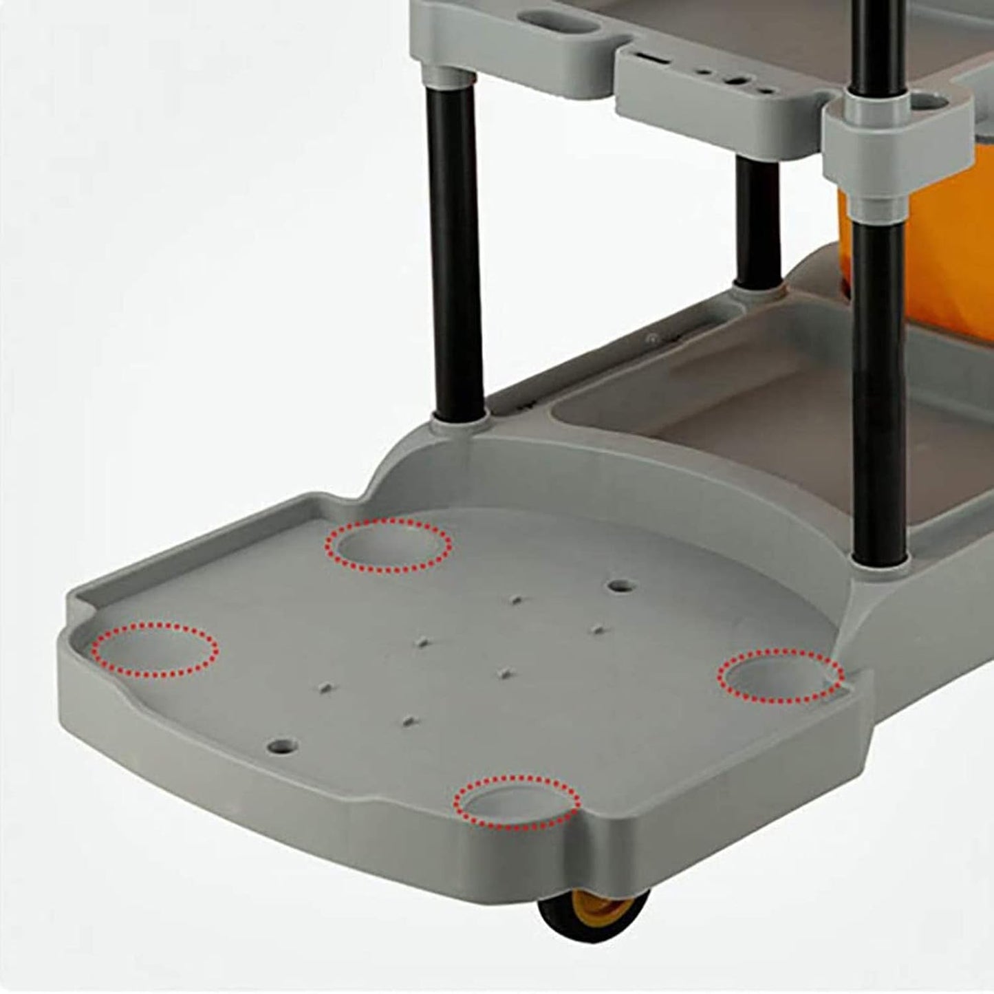Heavy - Duty Janitorial Cleaning Cart with Gray Bag – UP068C - with | Sold by Uncle Wiener's Wholesale