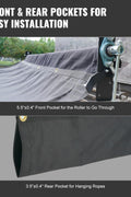 Heavy - Duty Mesh Dump Truck Tarps – Vinyl Coated 6×14 & 7×18 FT - with 6×14 FT | Sold by Uncle Wiener's Wholesale