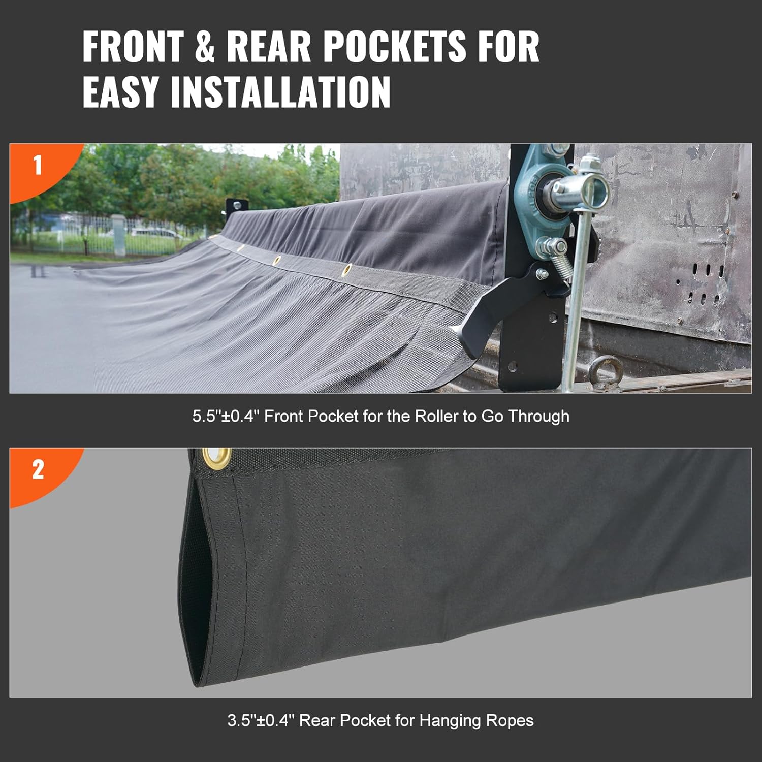 Heavy - Duty Mesh Dump Truck Tarps – Vinyl Coated 6×14 & 7×18 FT - with 6×14 FT | Sold by Uncle Wiener's Wholesale