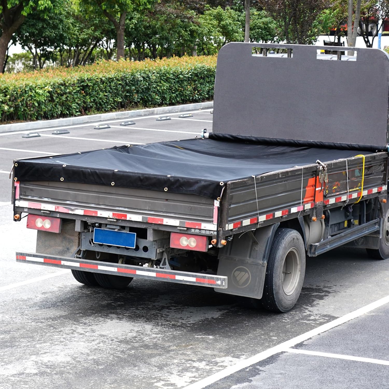 Heavy - Duty Mesh Dump Truck Tarps – Vinyl Coated 6×14 & 7×18 FT - with 6×14 FT | Sold by Uncle Wiener's Wholesale