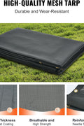Heavy - Duty Mesh Dump Truck Tarps – Vinyl Coated 6×14 & 7×18 FT - with 6×14 FT | Sold by Uncle Wiener's Wholesale