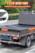 Heavy - Duty Mesh Dump Truck Tarps – Vinyl Coated 6×14 & 7×18 FT - with 6×14 FT | Sold by Uncle Wiener's Wholesale