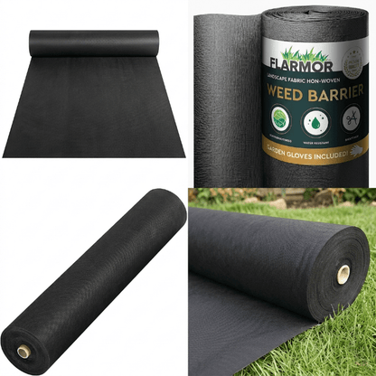 Heavy - Duty Non - Woven Landscape Weed Barrier Fabric SKU - 430504 - Kitchen Appliances with 250 FT x 3 FT 5.25 OZ HEAVY DUTY NON WOVEN 9272211 | Sold by Uncle Wiener's Wholesale