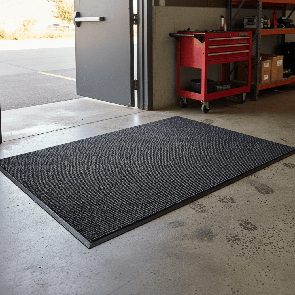 Heavy - Duty Outdoor Entrance Rubber Mat Indoor Entry – Commercial Non - Slip Door Rug - General Equipment with 60 x 90 CM ( 2 X 3 FT) PVC6090 | Sold by Uncle Wiener's Wholesale